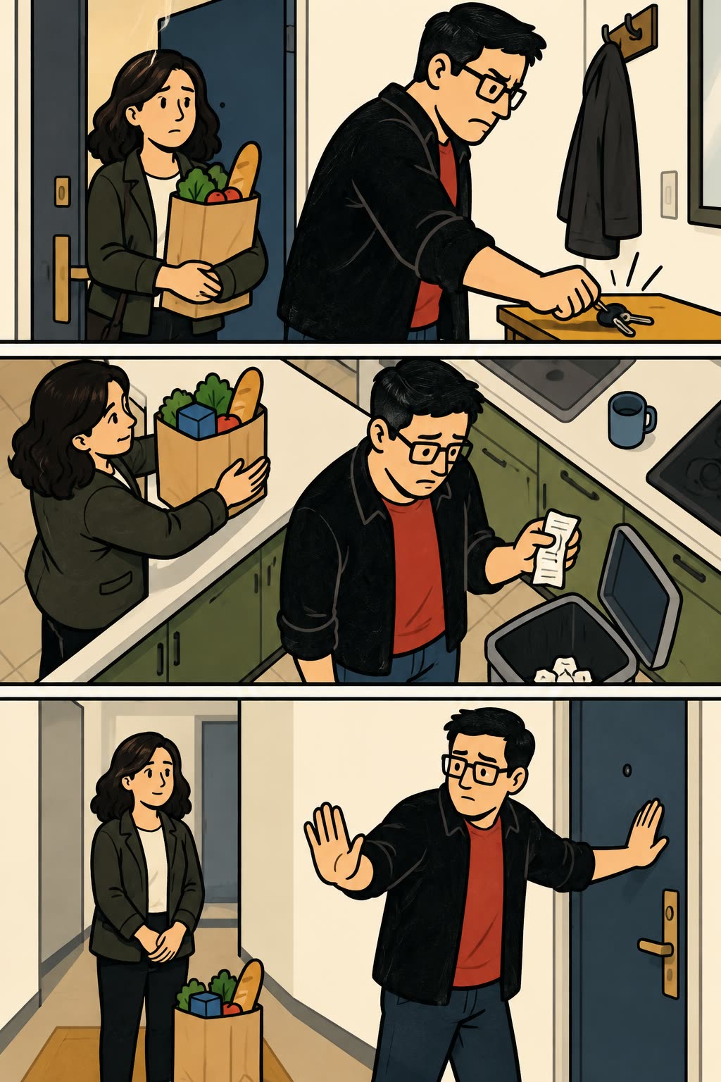 Cómic editorial: Estás descargando tu frustración con quien no tiene la culpa